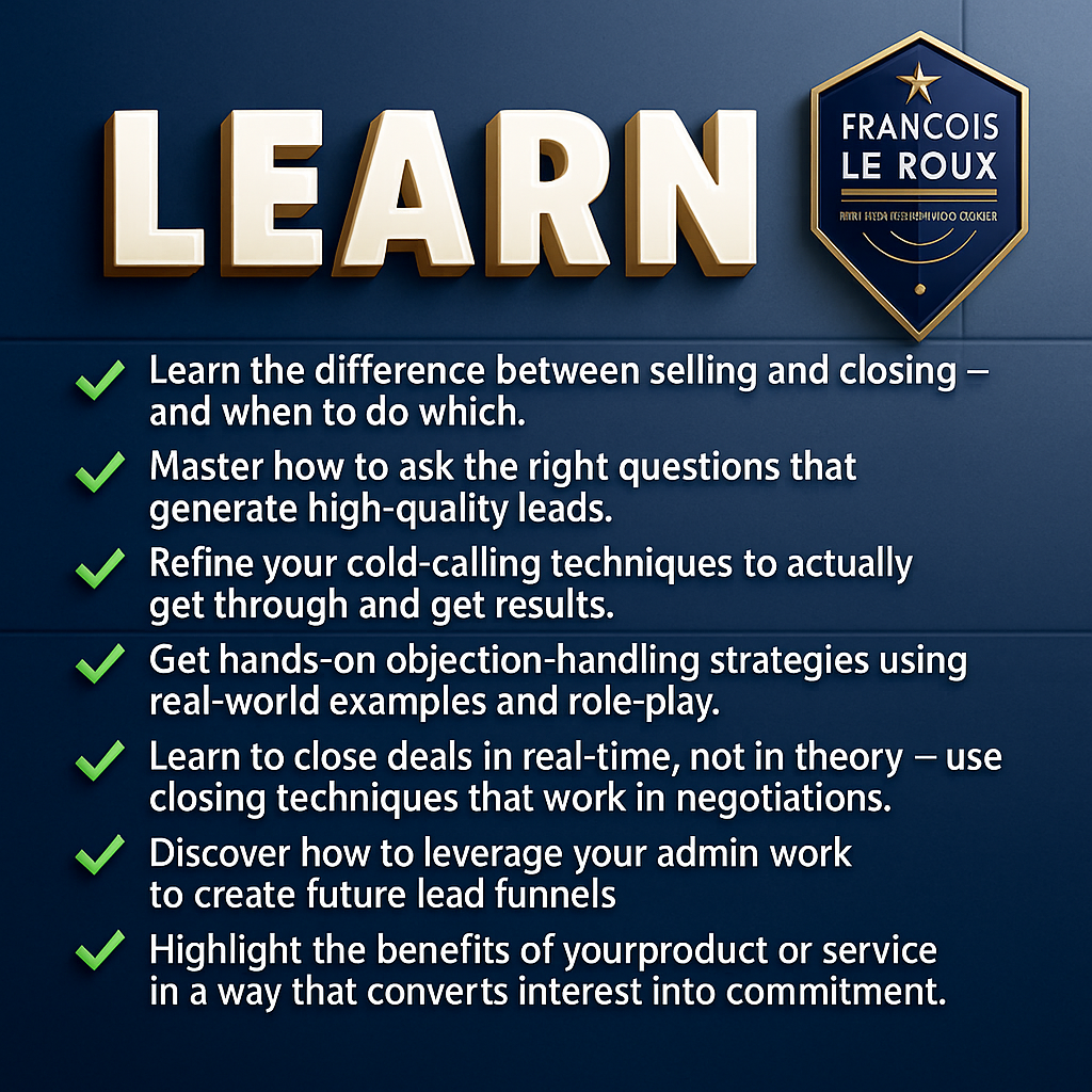 FOR ENTREPRENEURS & SALES CONSULTANTS